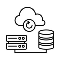 Backup data Vector Icon which can easily modify or edit