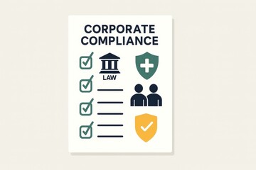 Corporate Compliance Checklist Poster