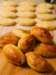bagels with sesame seeds