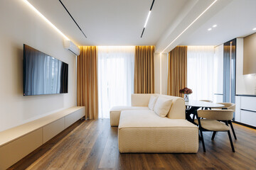 A Modern Cozy Living Room Featuring Beautiful and Elegant Design Elements for Your Home