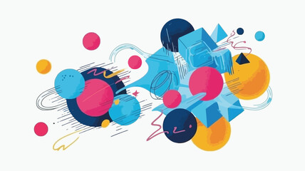 vector illustration of a colorful balloons