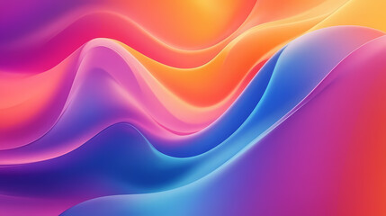 Obraz premium Abstract Colorful Flowing Waves