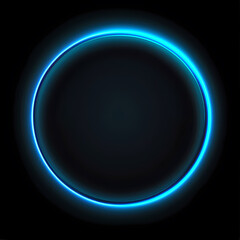 Abstract Neon Circle Graphic Design