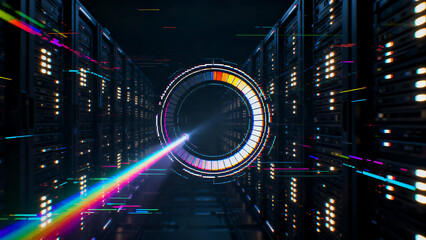 Tactical Circular Progress Bar Scanned in a Server Farm