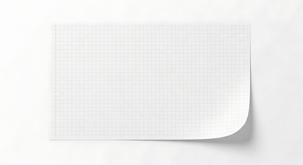 A blank sheet of grid paper with crisp lines, designed as a digital element for note-taking, planning, and creative design projects.
