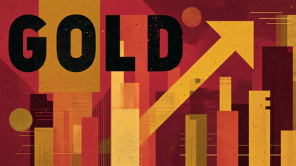 赤基調のビンテージ金相場