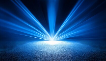 Fototapeta premium Blue Lighting On Transparent Background