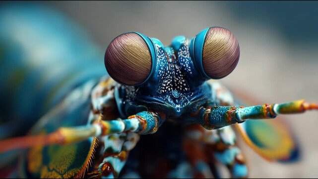 Peacock Mantis Shrimp Close-Up