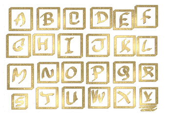 Hand drawn alphabet letters abcdefghijklm nopqrstuvwxyz custom artistic typography design isolated on transparent background Hand Draw