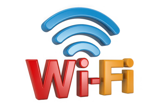 Wi-Fi symbol wireless internet connection icon isolated on white background