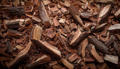 Tree Bark Mulch Closeup
