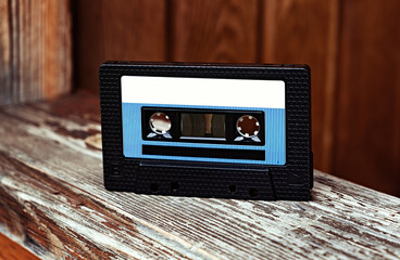 Audio Tape Cassette closeup