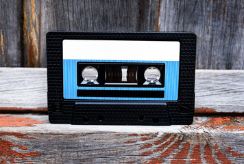 Audio Tape Cassette closeup