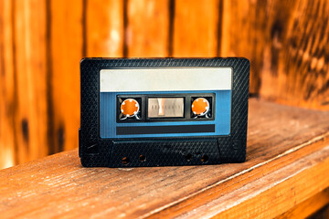 Audio Tape Cassette closeup