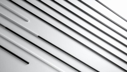 Obraz premium Arrangement of Linear Elements on a White Background