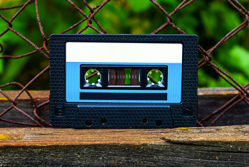 Audio Tape Cassette closeup