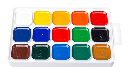 set of watercolor paints