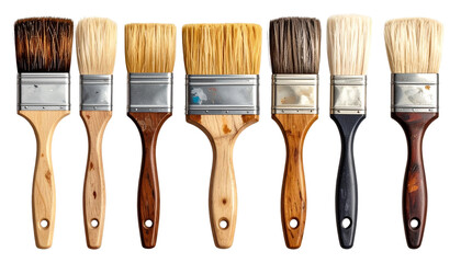 paint brushes isolated on white