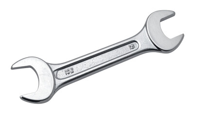 adjustable wrench isolated on white