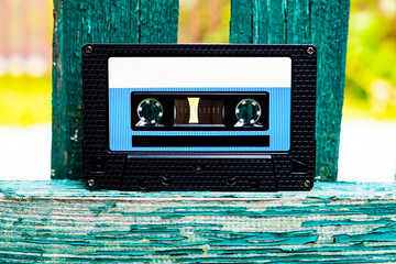 Audio Tape Cassette closeup