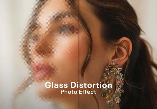 Glass Distortion Photo Effect