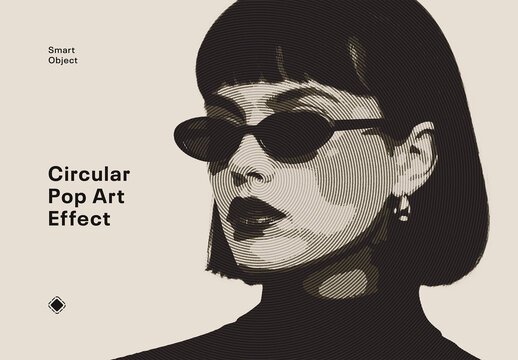 Circular Pop Art Photo Effect