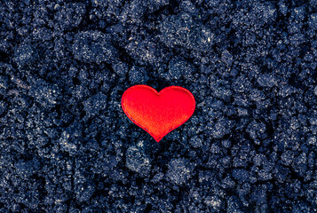 Red Heart Shape closeup