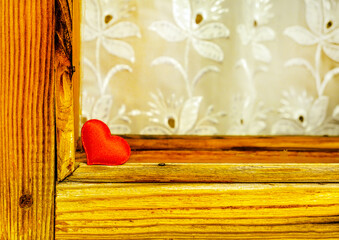 Red Heart Shape closeup
