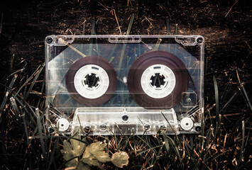 Audio Tape Cassette closeup