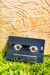 Audio Tape Cassette closeup