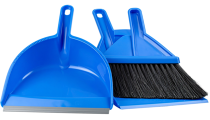 helper and brush isolated on transparent background 