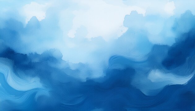 background watercolor blue water color abstract paint light texture sky white background blue watercolor paper cloud gradient pattern watercolour stain brush splash ink sea liquid pastel fluid dark
