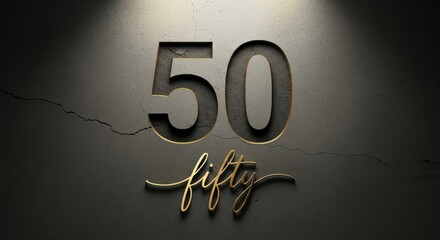 Happy 50th Birthday Celebration For A Golden Anniversary Party