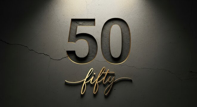 Happy 50th Birthday Celebration For A Golden Anniversary Party