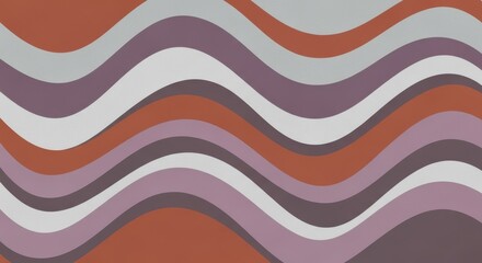 Abstract Wavy Lines Pattern With Earthy Tones And Subtle Color Gradients