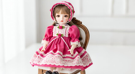 little girl in a white dress