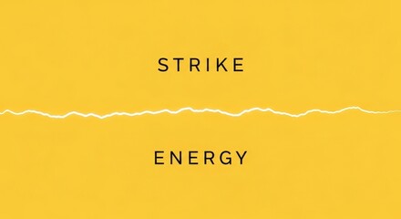 Powerful Electric Strike of Lightning Energy Symbolizing Force and Power