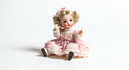 doll on a white background