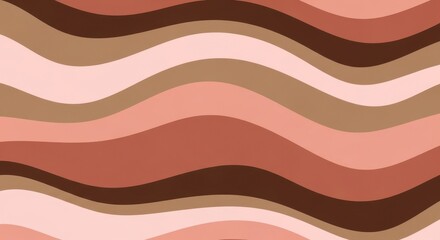 Abstract Earth Tones Flowing Waves Seamless Texture Background Pattern