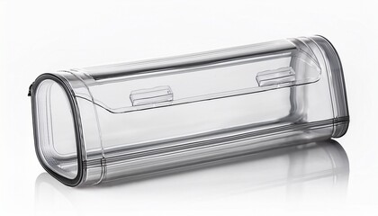 Transparent Pencil Case Isolated On White Background