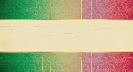 Elegant Decorative Pattern with Subtle Texture and Color Gradient Band