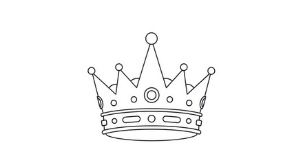 Elegant Crown Design for Royalty and Luxury Themes