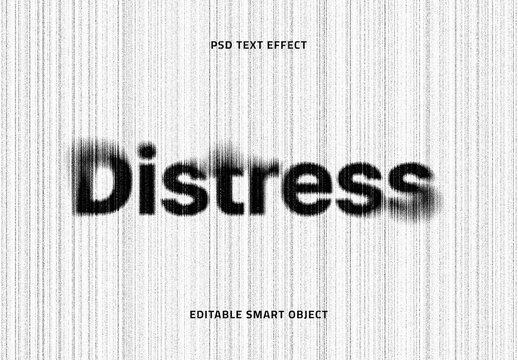 Glitch Distortion Text Effect