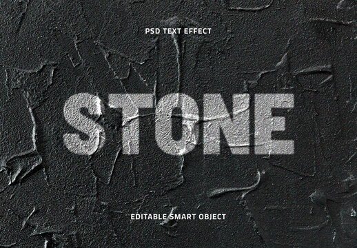 Stone Wall Text Effect Template