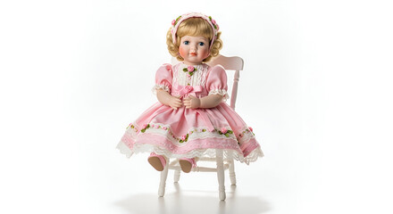 little girl in a pink dress