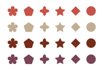 Trendy Abstract Geometric Shape Set – Modern Minimal Vector Illustration.