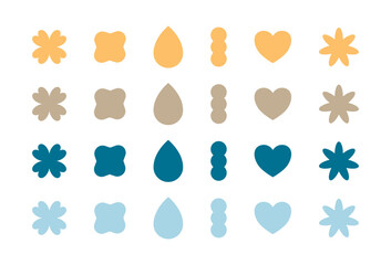 Minimalist Abstract Decorative Geometric Vector Elements for Design.