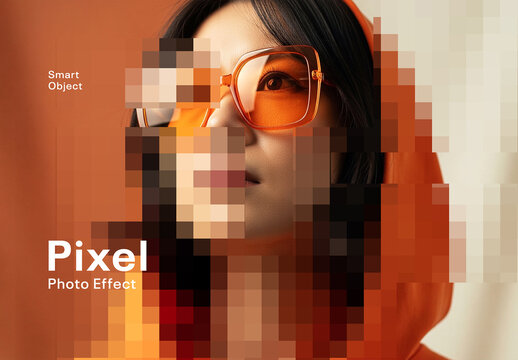 Pixel Photo Effect Template