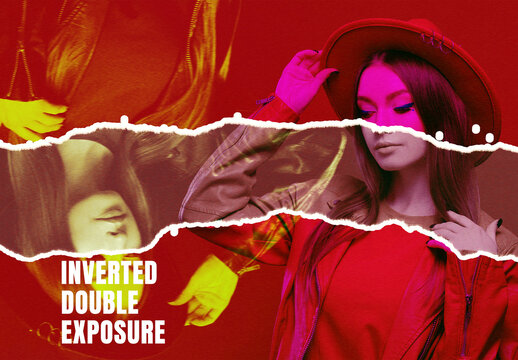 Inverted Double Exposure Photo Effect