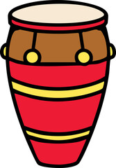 traditional brazilian repinique carnival drum